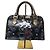 Bolsa MCM Visetos Lion Princess Boston Preto/Cinza/Dourado