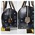 Bolsa MCM Visetos Lion Princess Boston Preto/Cinza/Dourado - vista 7