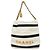 Chanel 22 Chanel Tote Bag 22 aus glänzendem Kalbsleder Schwarz Weiß