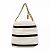 Chanel 22 Chanel Tote Bag 22 aus glänzendem Kalbsleder Schwarz Weiß - Ansicht 13