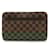 Louis Vuitton Damier Saint-Louis Clutch Bag Brown Damier ebene Plastic  ref.2248318