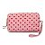 Pochette in nylon Miu Miu Heart 5NE457 per donne Rosa Bianco Rosso