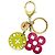 Portachiavi Louis Vuitton Portocle Looping M66006 Rosa D'oro Verde