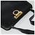 Borsa a Spalla Gancini in Pelle Nera e Oro Auth MX418 di Salvatore Ferragamo Nero D'oro - vista 6