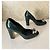 Dolce & Gabbana High Heels Leder Dunkelgrün - Ansicht 2