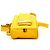 Borsa a tracolla Fendi Nylon FF Portacellulare Gialla Giallo - vista 4