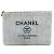 Bolso Pouch Logo Chanel Deauville Azul