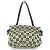 Borsa a spalla Chanel Camelia CC Mark Nero Bianco - vista 2