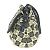 Borsa a spalla Chanel Camelia CC Mark Nero Bianco - vista 3