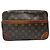 Clutch in pelle monogramma Louis Vuitton vintage marrone