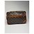 Clutch in pelle monogramma Louis Vuitton vintage marrone - vista 5