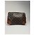 Clutch in pelle monogramma Louis Vuitton vintage marrone - vista 6