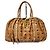Bolso Boston MCM Visetos Marrón Coñac