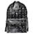 MCM Visetos Medium Sprinkle Stud Rucksack Stark Schwarz Grau  - Ansicht 1