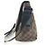 Borsa a flap Damier Sprinter GM di Louis Vuitton Marrone Blu navy - vista 3