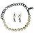 Magnifica parure DOLCE & GABBANA collana e orecchini perle Bianco