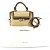 Borsa 2WAY Sofia con logo Gancini di Salvatore Ferragamo Beige - vista 17