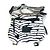 Borsa a tracolla Chanel Zebra Sport Nero Bianco