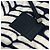 Borsa a tracolla Chanel Zebra Sport Nero Bianco - vista 11