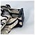 Borsa a tracolla Chanel Zebra Sport Nero Bianco - vista 6