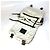 Borsa a tracolla Chanel Zebra Sport Nero Bianco - vista 7