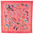 Hermès Pink Raconte Moi le Cheval Silk Scarf Cloth  ref.2249905