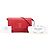 Portafoglio Prada Red Saffiano Lux Bow con tracolla Rosso - vista 16