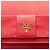 Portafoglio Prada Red Saffiano Lux Bow con tracolla Rosso - vista 9