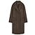 Cos double-breasted houndstooth wool coat brown