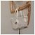 Borsa FENDI in tela bianca e oro Auth bs25843 Bianco D'oro - vista 21