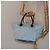 Borsa a mano BURBERRY Blue Label in nylon blu argento autentica hs1718 - vista 20