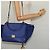 Céline Borsa a mano Trapeze CELINE in pelle scamosciata 2 in 1 blu oro Auth BA2409 D'oro - vista 24
