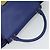 Céline Borsa a mano Trapeze CELINE in pelle scamosciata 2 in 1 blu oro Auth BA2409 D'oro - vista 6