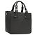 Borsa a mano BURBERRY in pelle nera argento autentica am8474 Nero