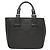 Borsa a mano BURBERRY in pelle nera argento autentica am8474 Nero - vista 13