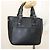 Borsa a mano BURBERRY in pelle nera argento autentica am8474 Nero - vista 21