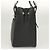 Borsa a mano BURBERRY in pelle nera argento autentica am8474 Nero - vista 3