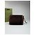 Clutch in pelle vintage Gucci marrone - vista 2