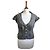 Top Love Moschino de algodón gris