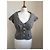 Top Love Moschino de algodón gris - vista 5