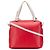 Céline Borsa cubo morbida piccola in pelle rossa di Celine