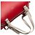 Céline Borsa cubo morbida piccola in pelle rossa di Celine - vista 11