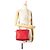 Céline Borsa cubo morbida piccola in pelle rossa di Celine - vista 12