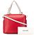 Céline Borsa cubo morbida piccola in pelle rossa di Celine - vista 13