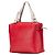 Céline Borsa cubo morbida piccola in pelle rossa di Celine - vista 2