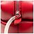 Céline Borsa cubo morbida piccola in pelle rossa di Celine - vista 7