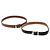 Cintura in pelle LOUIS VUITTON 2Set Nero Marrone LV Auth bs25969
