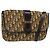 Borsa a spalla in tela Trotter Christian Dior marrone oro Auth 123499 D'oro