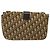 Borsa a spalla in tela Trotter Christian Dior marrone oro Auth 123499 D'oro - vista 2