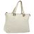 Borsa a mano FENDI in pelle bianca e argento Auth hk2612 Bianco